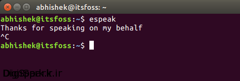 eSpeak-example