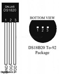 DS18B20-دماسنج دیحیتال-آردوبنو