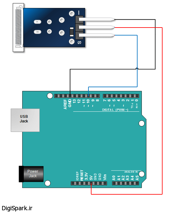 KY-031-Arduino-Knock-Sensor- سنسور ضربه و شوک آردوینو
