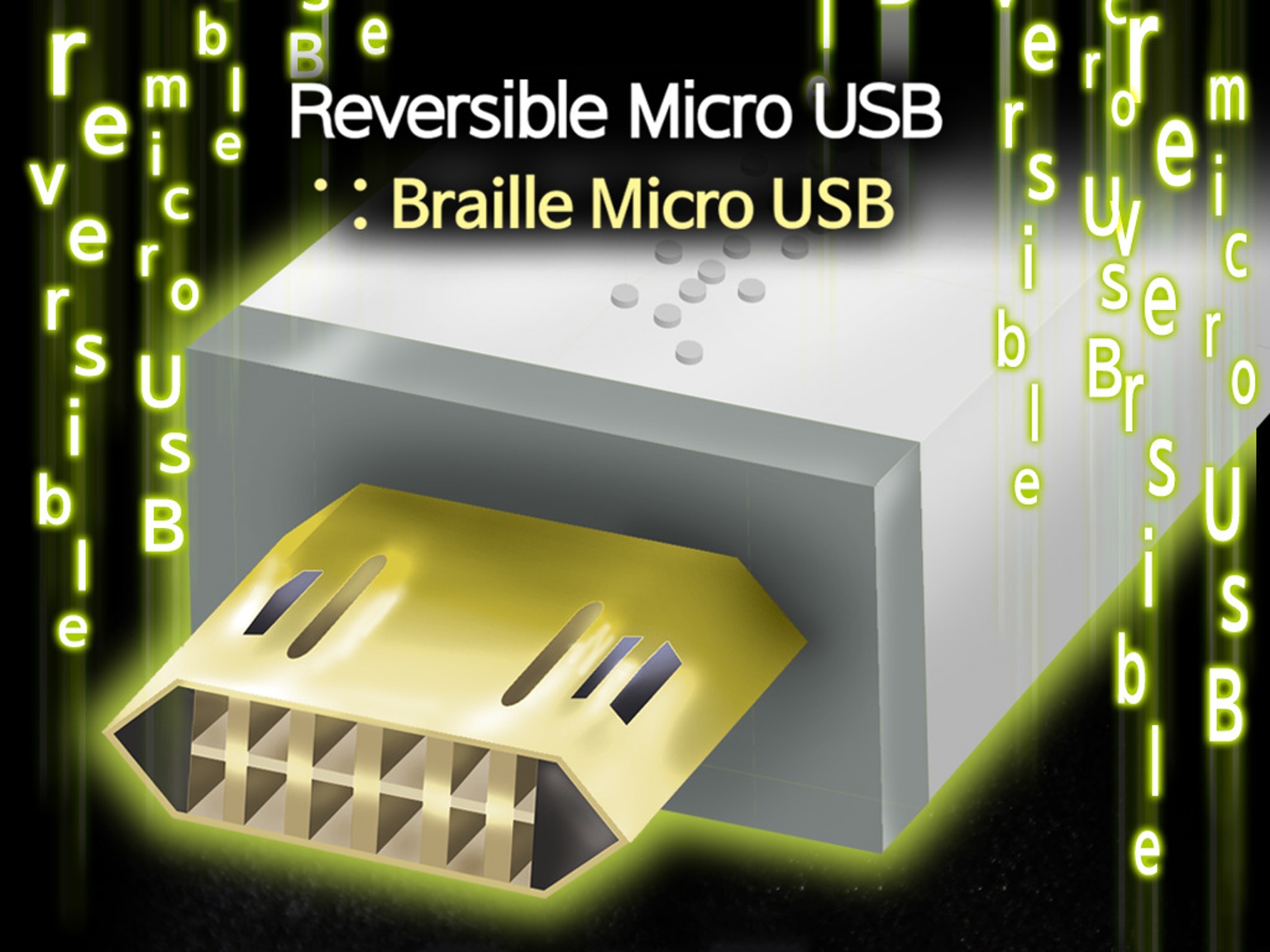 کابل Micro-USB برگشت پذیر
