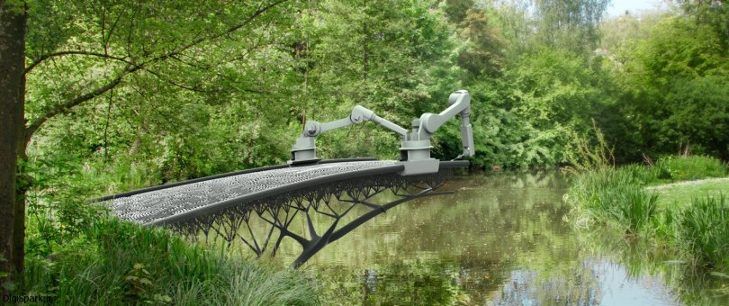 ساخت پل بر روی رودخانه توسط پرینتر 3 بعدی-دیجی اسپارک