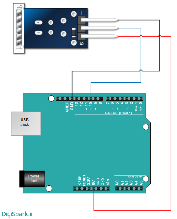 KY031ArduinoKnockSensor سنسور ضربه و شوک آردوینو دیجی اسپارک