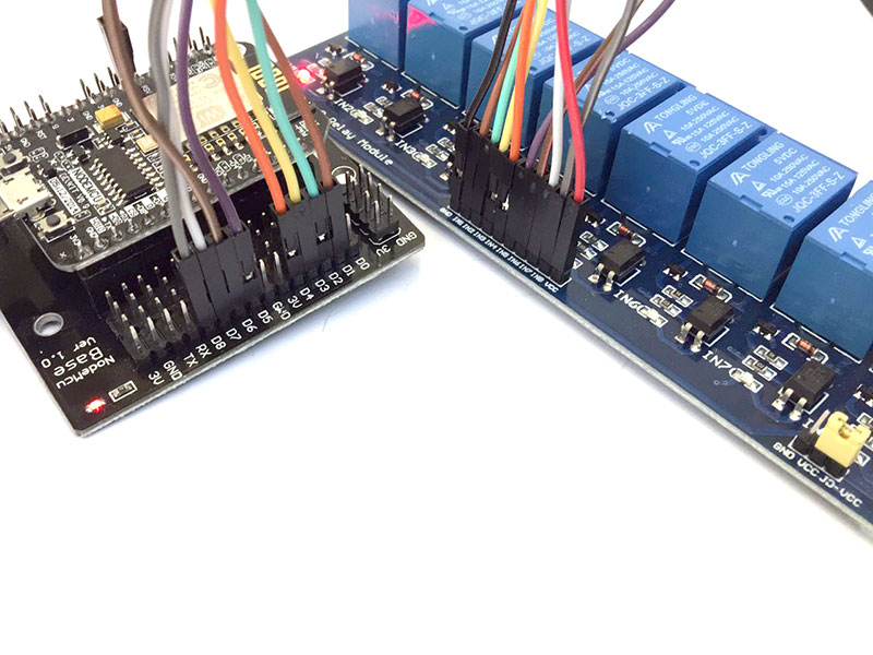 مدیریت وسایل برقی با Nodemcu بر پایه ESP8266 اتصالات به رله - دیجی اسپارک