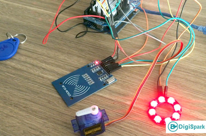 پروژه در بازکن RFID با LED neopixel - دیجی اسپارک