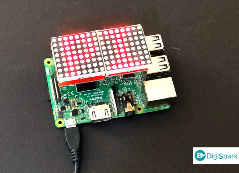 بخش 6 برنامه نویسی Dotmatrix پایتون نمایشگر دات ماتریس Raspberrypi ...