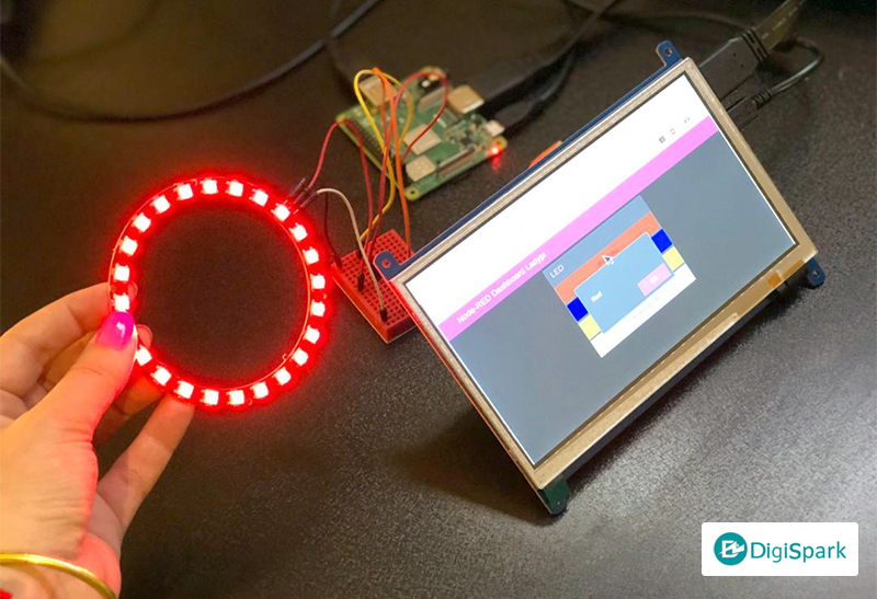 راه اندازی LED Neopixel با رزبری پای و نرم افزار Node-Red - دیجی اسپارک