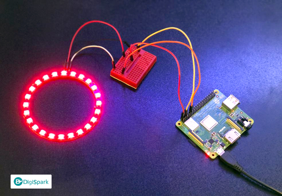 راه اندازی LED Neopixel با رزبری پای و نرم افزار Node-Red - دیجی اسپارک