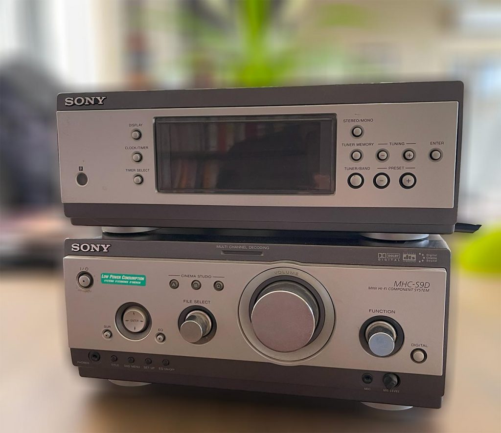 سیستم صوتی سونی sony mhc-s9d بلوتوثی کردن ضبط قدیمی - اروند طباطبایی