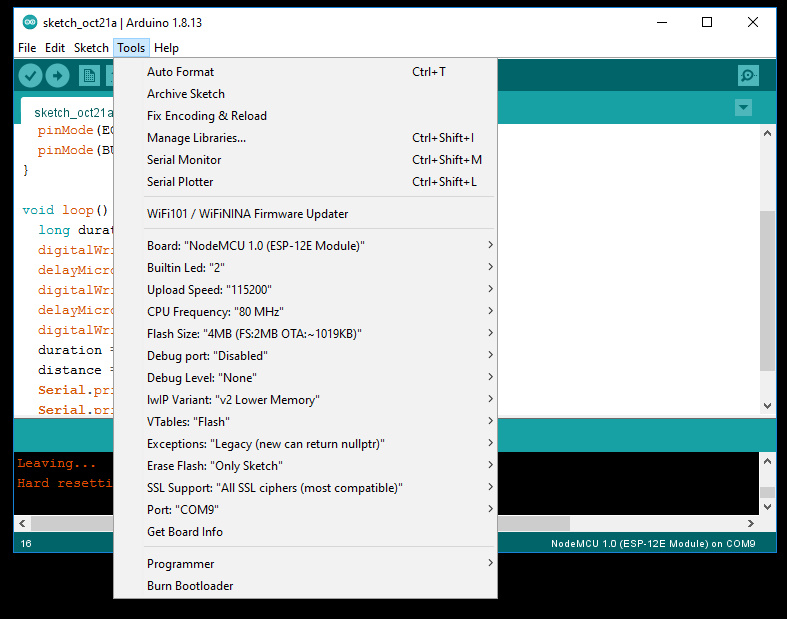 تنظیمات tools در آردوینو برای ارسال دیتا به پلتفرم ThingSpeak - دیجی اسپارک