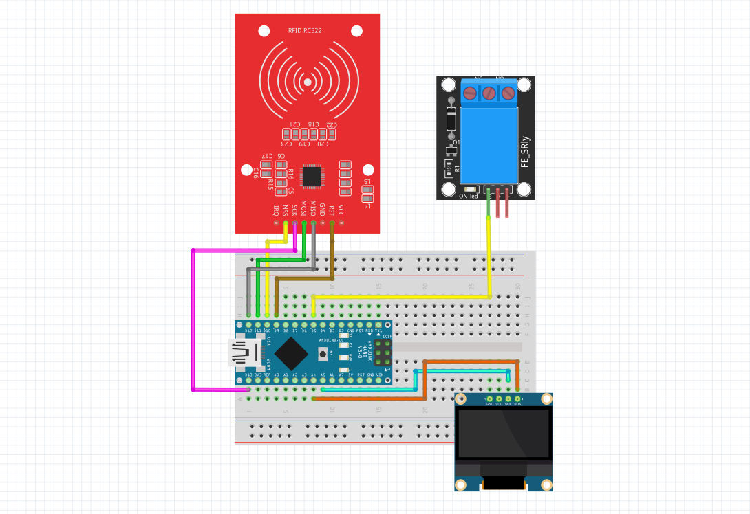 شماتیک پروژه سیستم RFID هوشمند - دیجی اسپارک