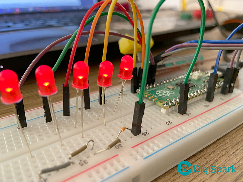 راه اندازی LED با برد رزبری پای پیکو Pico - دیجی اسپارک