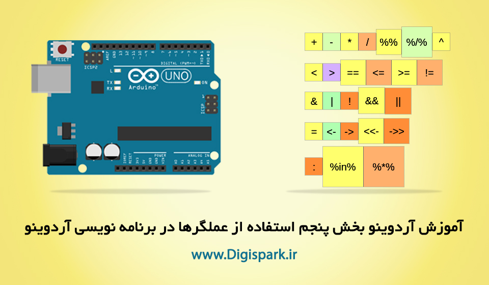 آموزش آردوینو - بخش پنجم استفاده از عملگرها در برنامه نویسی آردوینو ...