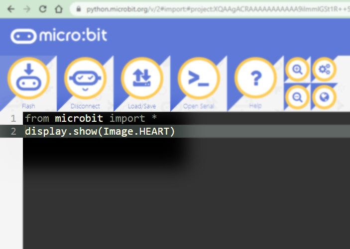 کد پایتون برای نمایش قلب در میکروبیت micro:bit - دیجی اسپارک