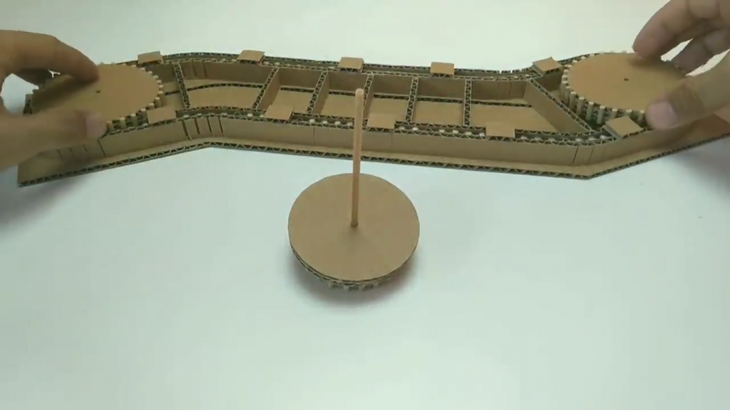 روش مونتاژ ریل در کاردستی پله برقی با کارتن مقوایی - دیجی اسپارک