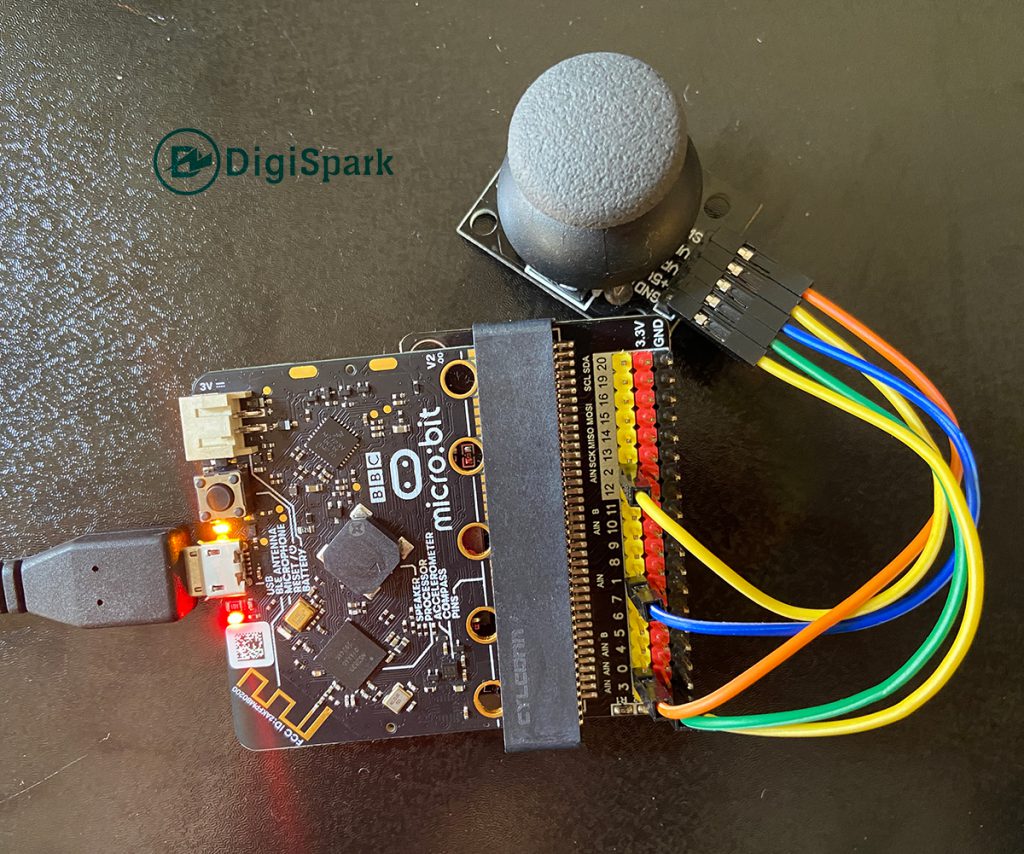 راه اندازی جوی استیک با برد میکروبیت micro:bit - دیجی اسپارک