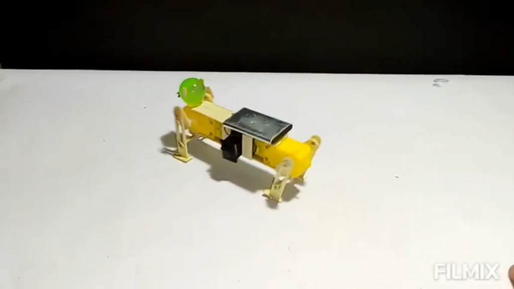 نهایی سازی کاردستی سگ بازیگوش با موتور گیربکس زرد - دیجی اسپارک
