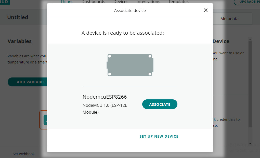 انتخاب برد Nodemcu در پلتفرم Arduino Cloud - دیجی اسپارک