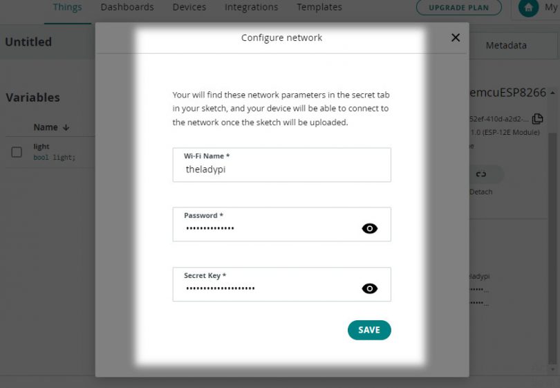 آموزش کار با پلتفرم Arduino IOT Cloud بخش پنجم: پروژه کنترل لامپ LED ...
