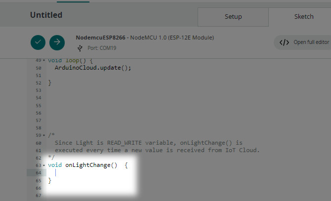نکات برنامه نویسی پروژه کنترل لامپ LED با Arduino Cloud - دیجی اسپارک